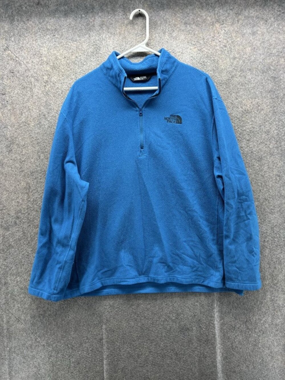 The North Face Jacket Men XL Blue 1/4 Zip Fleece Pullover Casual Outdoor Warm